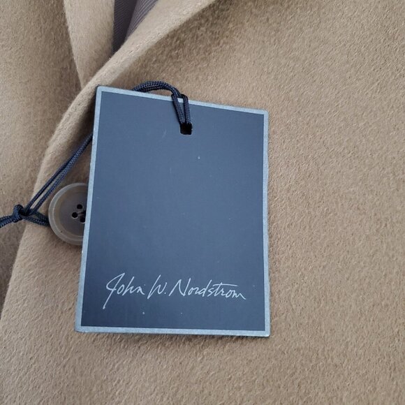 John Nordstrom Mens 100% Colombo Cashmere Tan Sport Coat Size 46XL 2 Button NWt - Picture 6 of 10